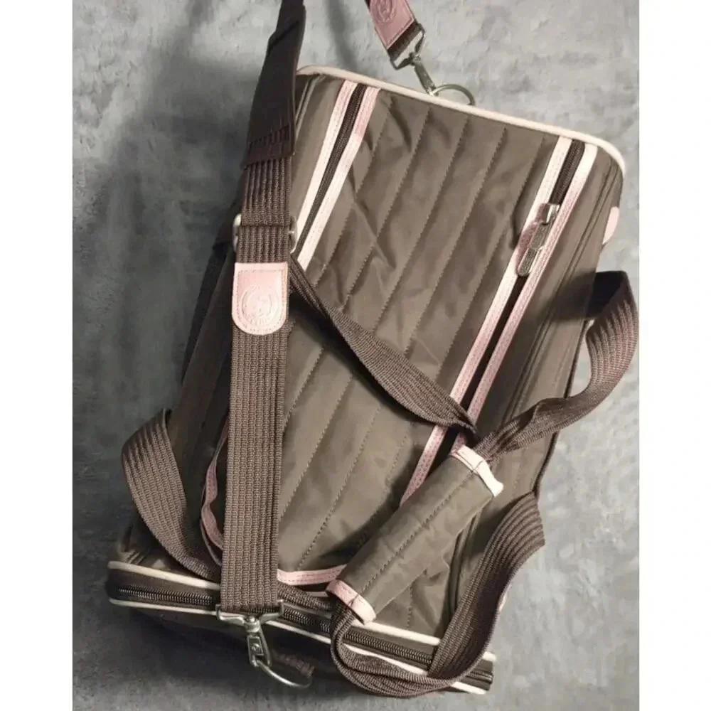 Sherpa Original Travel Deluxe Airline Approved Pet Carrier Pink Brown